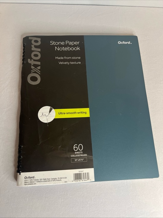 Oxford Other - Oxford Stone Paper Notebook - Teal and Black Cover
